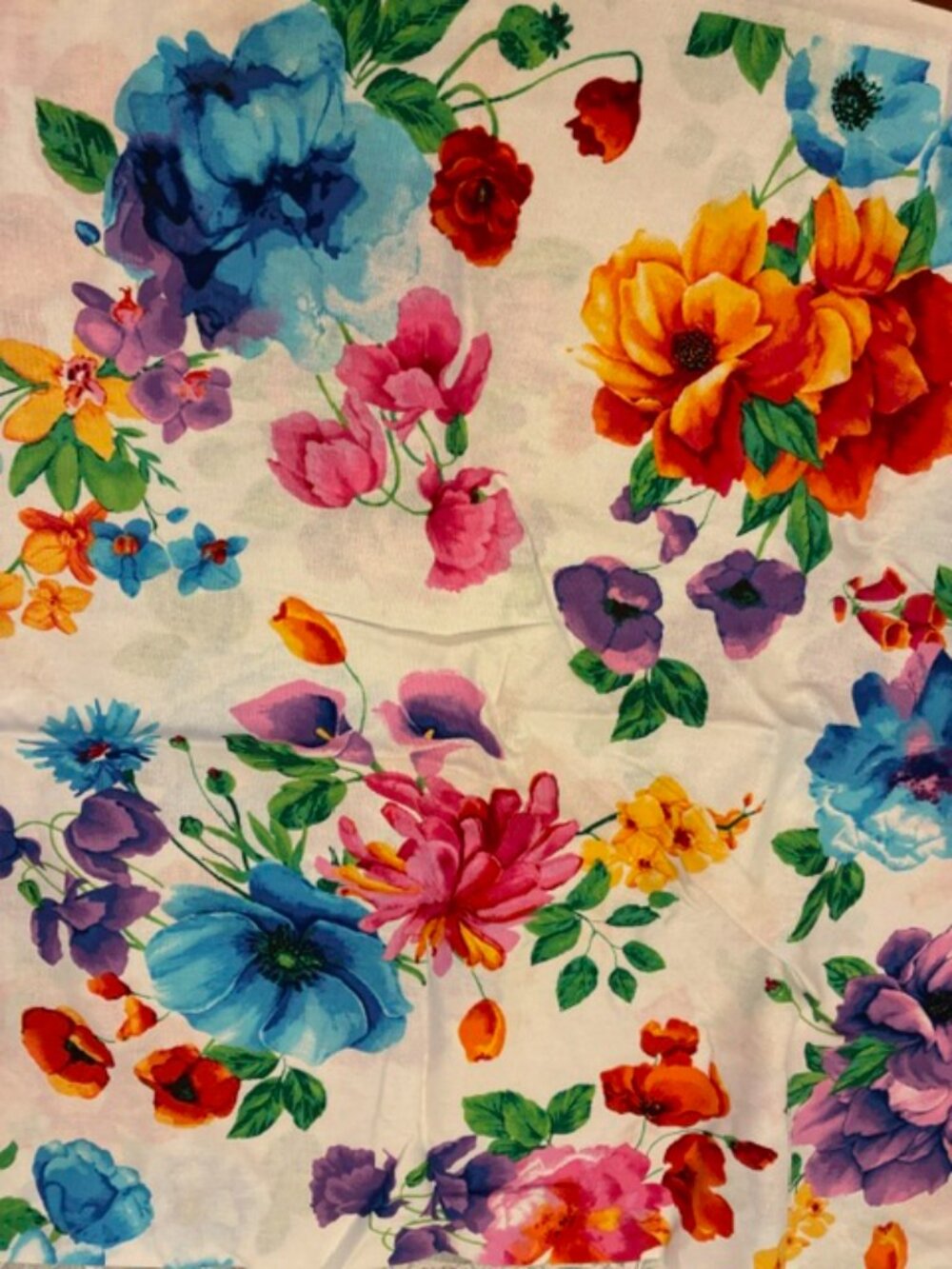 Hi Fashion #1377 Bright Colorful quilt print home decor fabric - one yd piece